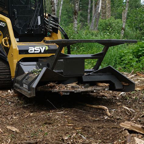 cid mini skid steer snow and litter bucket|cid disc mulcher attachment.